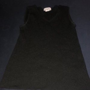 LOFT Black Sweater Vest